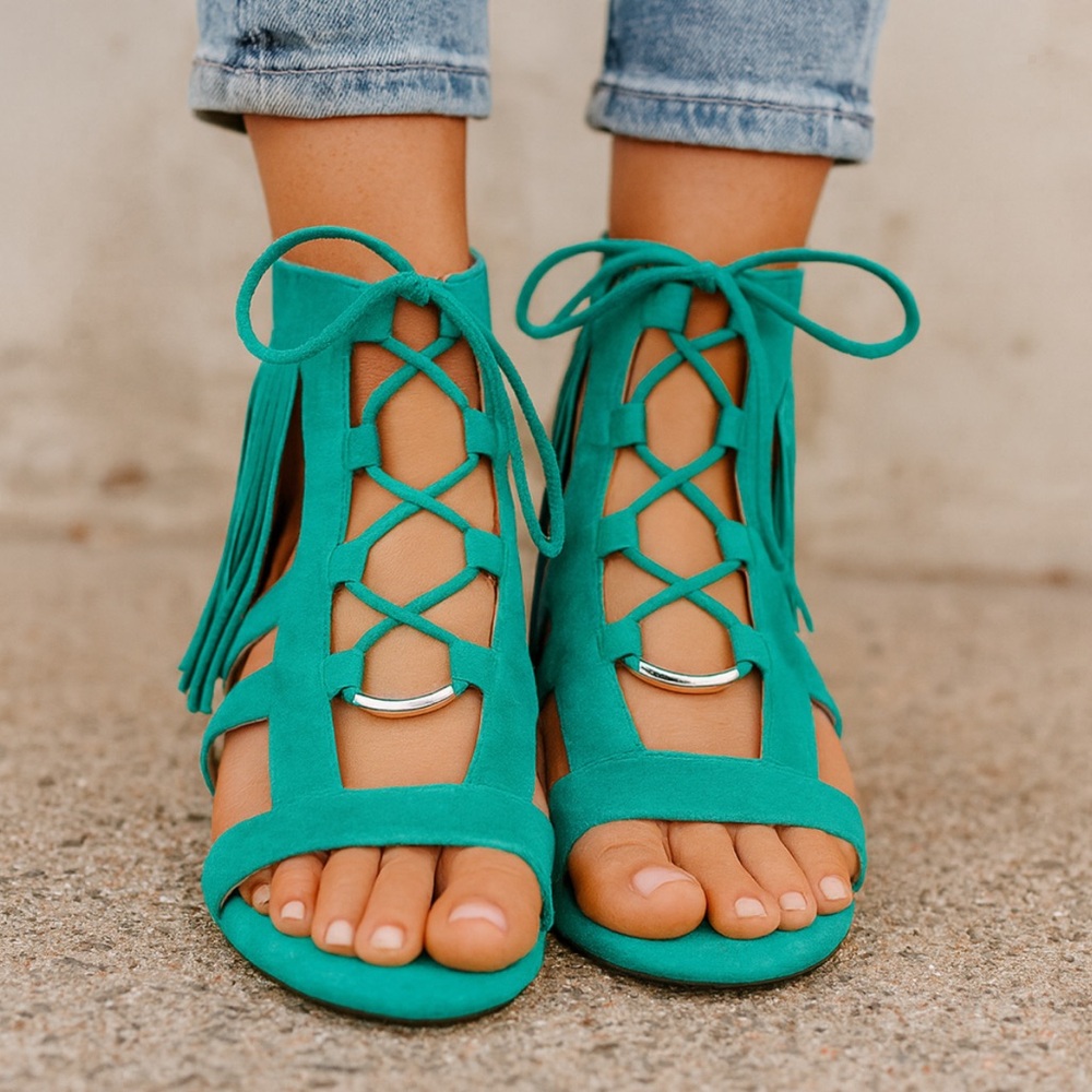 Longchamp suede sandals